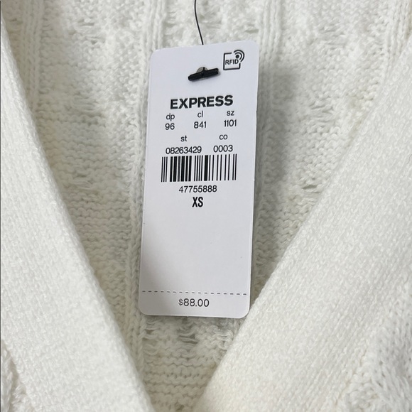Express Cream Cardigan with Black Bows - Picture 2 of 3